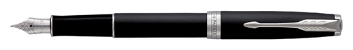 [600235] Stylo plume Parker Sonnet Matte Black Lacquer CT Medium