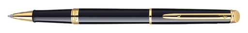 [636115] Rollerpen Waterman Expert black lacquer GT fijn