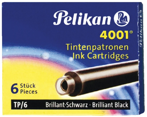 [609601] Cartouche d’encre Pelikan 4001 noir