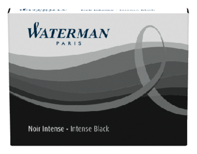 Cartouche d’encre Waterman International noir paquet 6 pièces