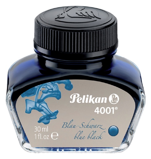 [609020] Encre pour stylo plume Pelikan 4001 30ml bleu/noir