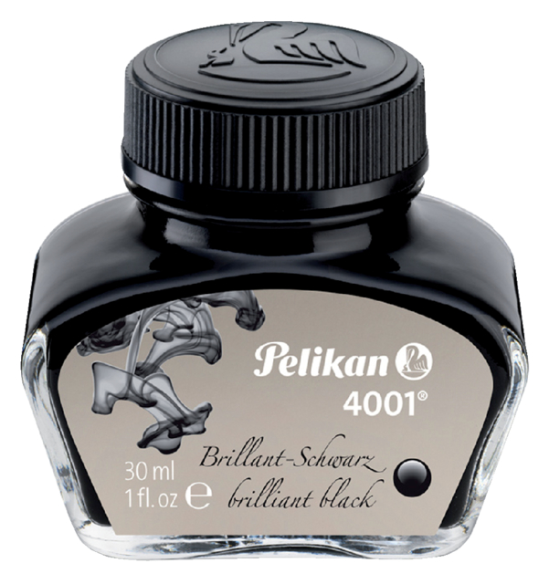 Encre pour stylo plume Pelikan 4001 30ml noir brillant