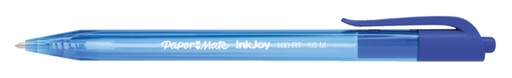 [615083] Stylo bille Paper Mate Inkjoy 100RT Medium bleu