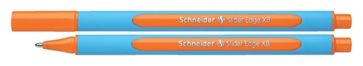 [614267] Balpen Schneider Slider Edge extra breed oranje