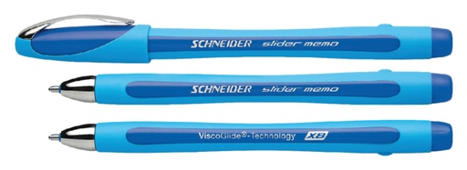 [106386] Stylo bille Schneider Slider Memo XB bleu