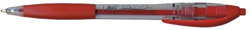 [616022] Balpen Bic Atlantis classic grip clic medium rood