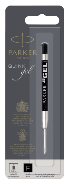 Recharge stylo gel Parker Quink Fin noir blister 1 pièce