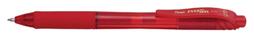 [614502] Stylo Gel Pentel Energel-X BL107 Medium rouge