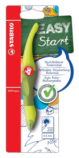 [636485] Roller STABILO Easy Original droitier lime/vert