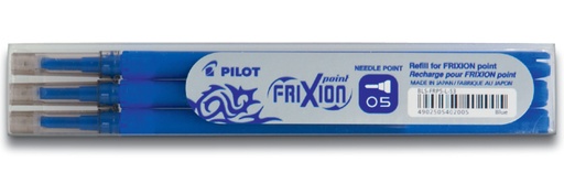 [637723] Rollerpenvulling PILOT friXion fijn blauw set à 3 stuks