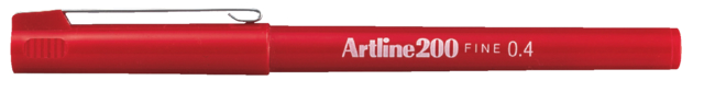Fineliner Artline 200 ogive 0,4mm rouge