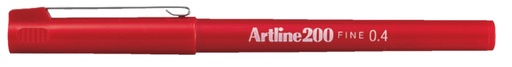 [631992] Fineliner Artline 200 ogive 0,4mm rouge