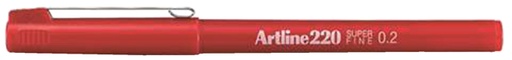 [631982] Fineliner Artline 220 ogive 0,2mm rouge