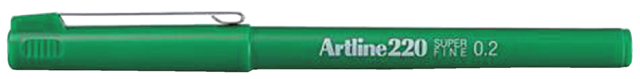 Fineliner Artline 220 ogive 0,2mm vert