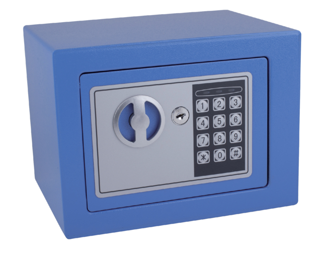 Coffre-fort Pavo Mini 230x170x170mm électronique bleu