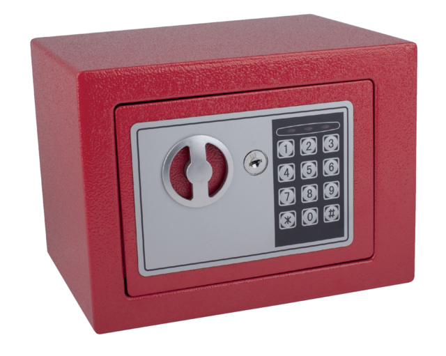 Coffre-fort Pavo Mini 230x170x170mm électronique rouge