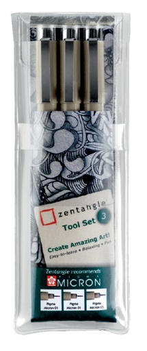 [632570] Fineliner Sakura Zentangle tool set 3delig