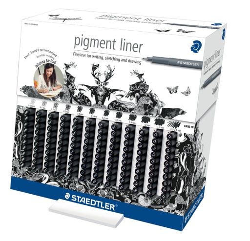 [633238] Fineliner Staedtler Pigment 308 display de 120 pièces assorti