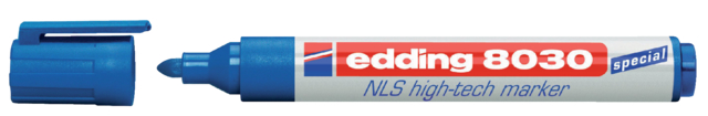 Viltstift edding 8030 NLS high-tech 1.5-3mm blauw