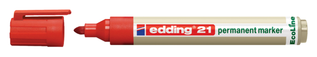 Marqueur edding EcoLine 21 ogive 1,5-3mm rouge