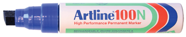 Marqueur Artline 100 Pointe biseautée 7,5-12mm bleu