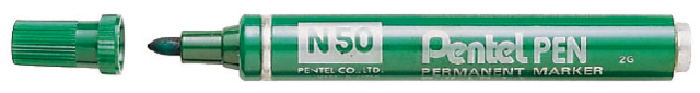 Marqueur Pentel N50 ogive 1,5-3mm vert