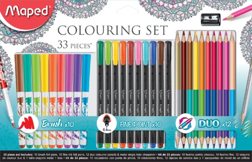 [630146] Feutre Maped Colouring set 33 pièces assorti