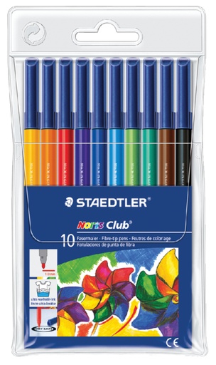 [631126] Viltstift Staedtler 326 10stuks assorti