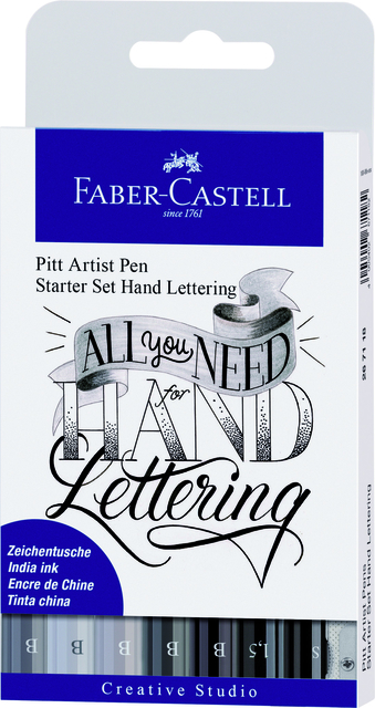 Feutre Faber Castell Pitt Artist Handlettering set starter 8 pièces