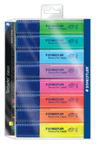 [635237] Surligneur Staedtler 364 Textsurfer assorti 8 pièces