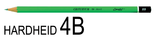 Potlood Bic Criterium 550 zeshoekig 4B