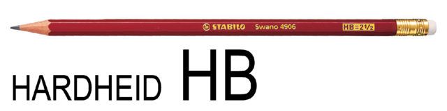 Crayon STABILO Swano HB Gomme