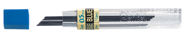 Potloodstift Pentel 0.5mm HB blauw koker à 20 stuks