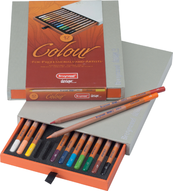 Crayons Couleur Bruynzeel Colour Box 12 couleurs assorties