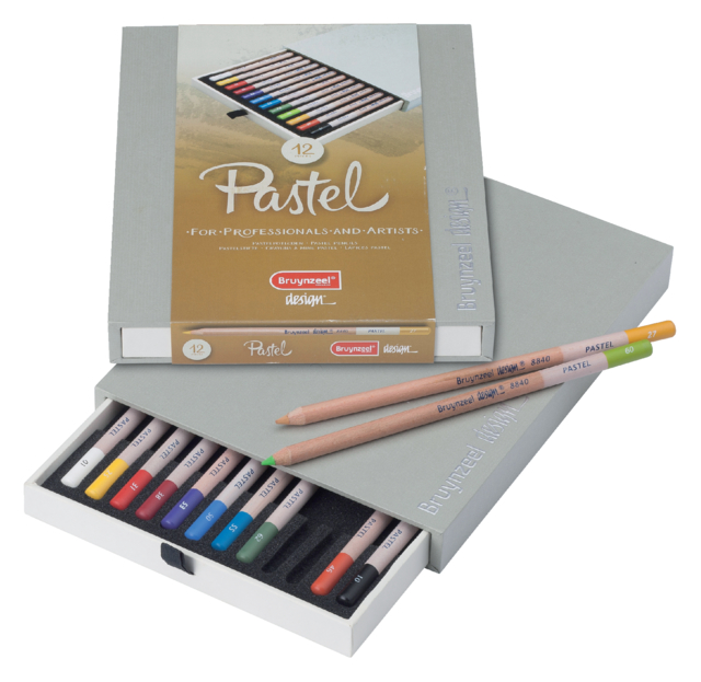 Crayon de couleur Bruynzeel 8840 Design pastel 12pcs ass
