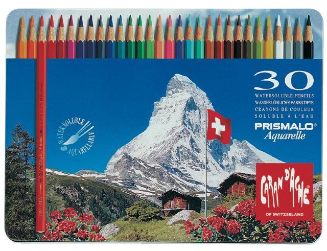 Crayon de couleur Caran d’Ache Prismalo 30 pièces assorti
