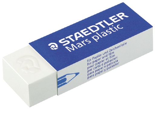 [721221] Gum Staedtler Mars 52650 65x23x10mm potlood wit