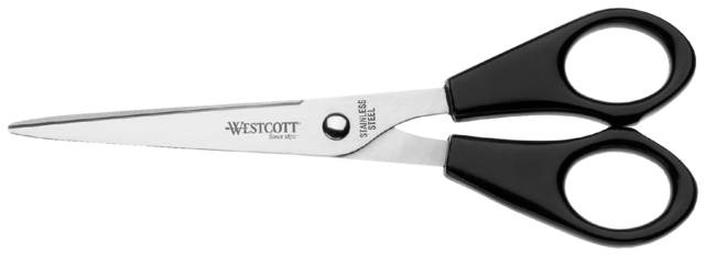 Ciseaux Westcott 155mm inox manche plastique