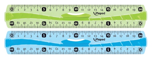 [343024] Règle Maped Flex avec prise 20cm assorti