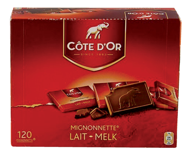 Chocolat Côte d’Or Mignonnette 10g lait 120  pièces