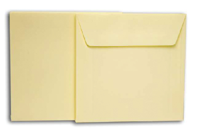 Carte double + enveloppe Papyrus Envelpack Design 894446 carré 140x140mm blanc