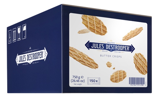 [891104] Koekjes Jules Destrooper natuurboterwafels doos 150st.