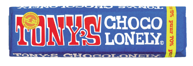 Chocolade Tony''s Chocolonely puur reep 50 gr
