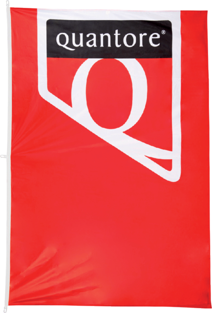 Drapeau logo Quantore 150x225cm