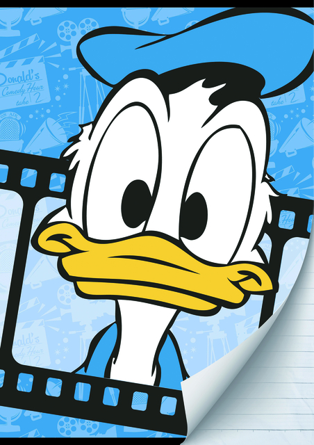 Schrift Donald Duck A4 Ruit