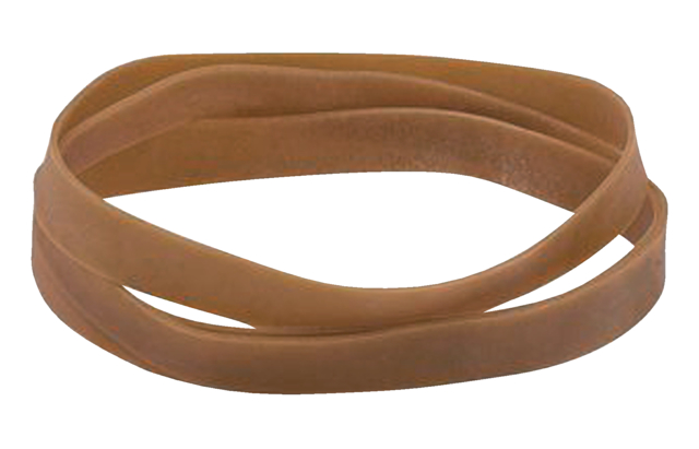 Elastique Standard 107 Rubber Bands 180x16mm 500g brun 70 pièces