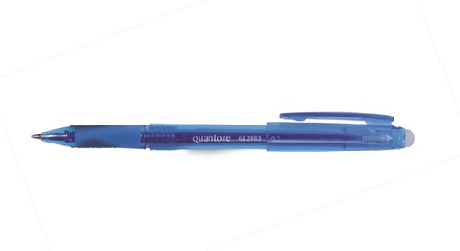 [612883] Gelschrijver Quantore erasable 0.7mm blauw