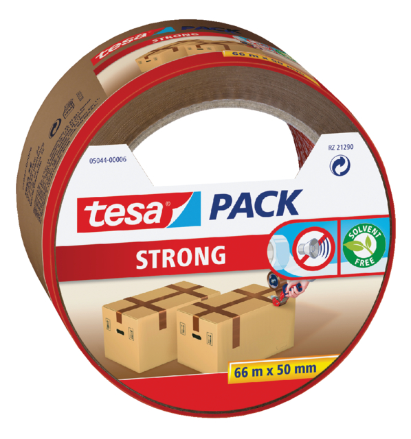 Ruban d''emballage tesapack® Strong 66mx50mm brun