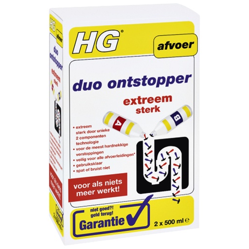 [897219] Afvoerontstopper HG keuken Duo 2x500ml