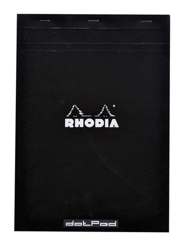 [010416] Bloc Rhodia A4 Dots 80 feuilles 90g noir